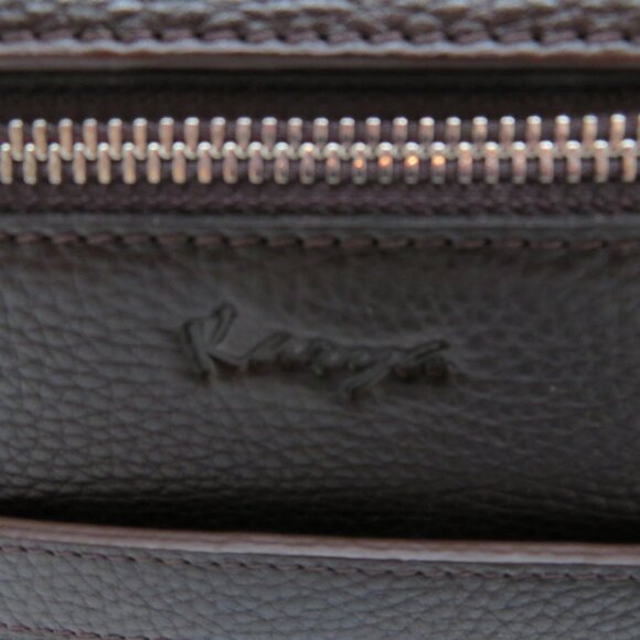 Women Handheld Wristlet Clutch Brown Leather Karya Small Strap Wallet Handbag - Picture 6 of 16